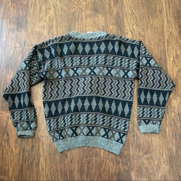 Vintage Woodman Men’s Sweater Cardigan Large 70’s 80’s Wool Made in England - Picture 5 of 6